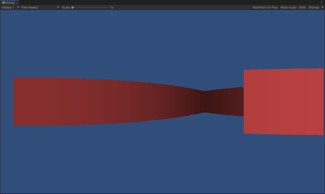 Example of the fish-eye effect clearly visible at higher FOVs