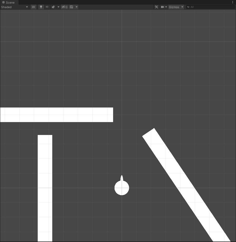 A gif showing a ray hitting a white rectangle and turning it red